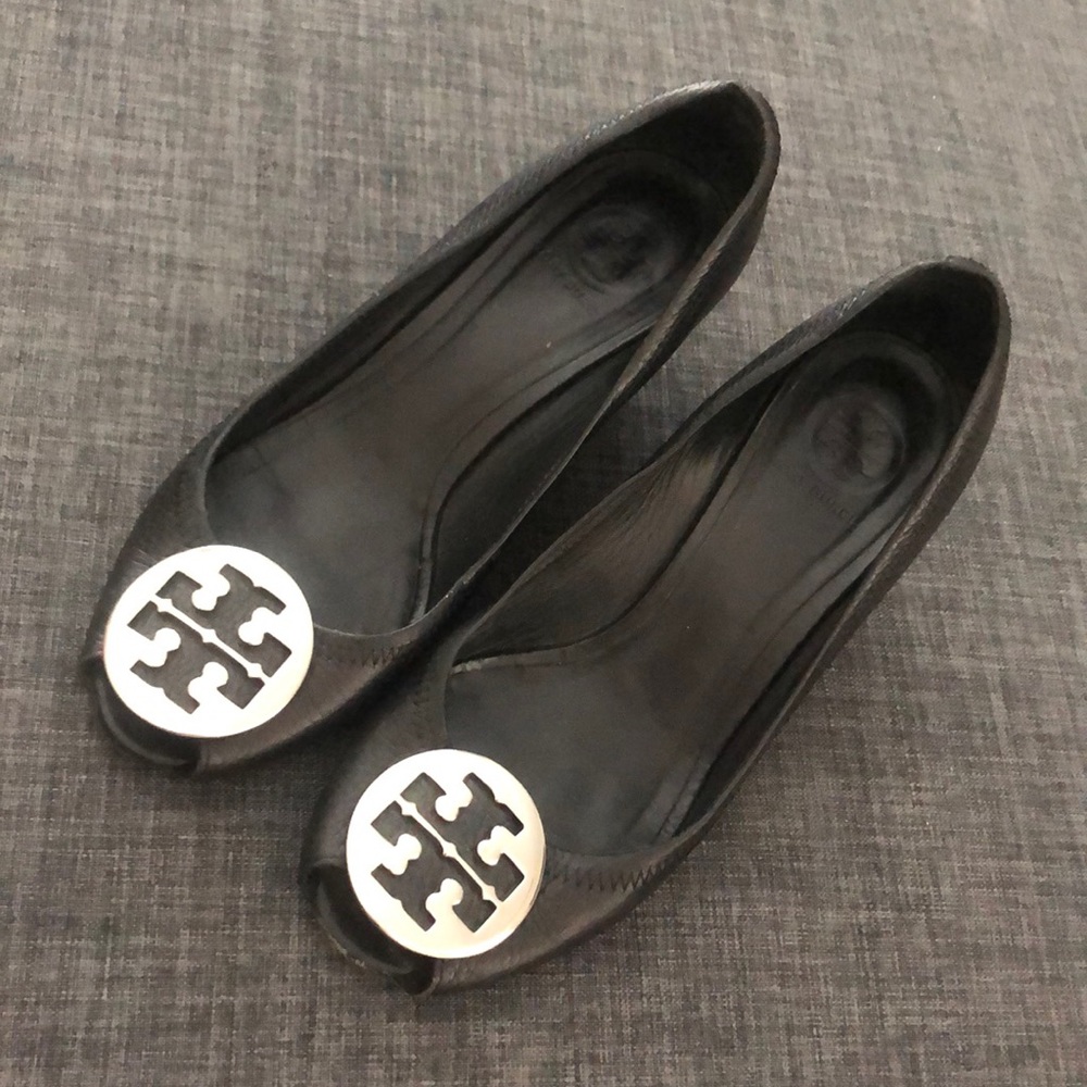 Tory Burch Peep Toe Wedge